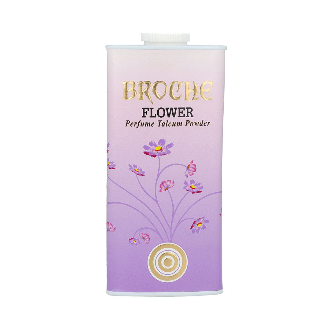 Broche Flower Talcum Powder 125gm